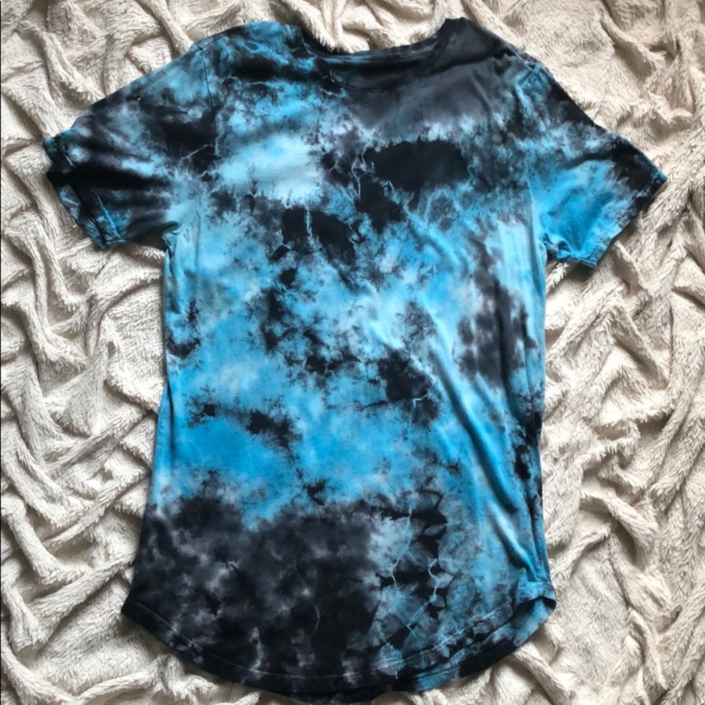 Tie-dye Blue and Black Tee